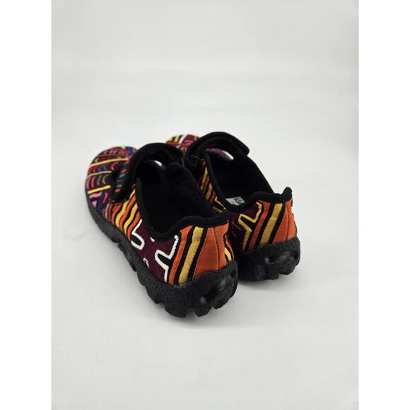 Kuna Prints Molas Art Shoes Vegan Mary Jane Flat Handcrafted Sz 36 US 5.5 - Picture 3 of 9